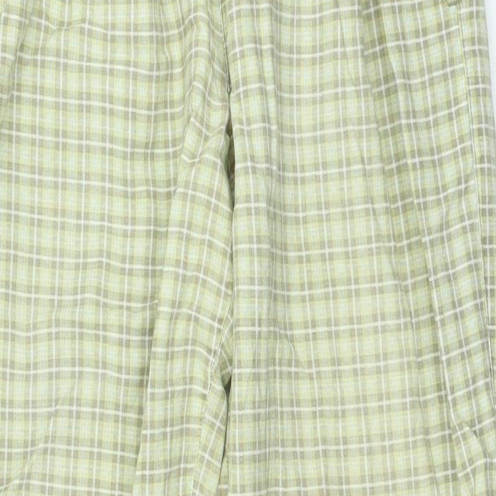 McKINLEY Mens Beige Plaid Polyester Trousers Size S L25 in Regular