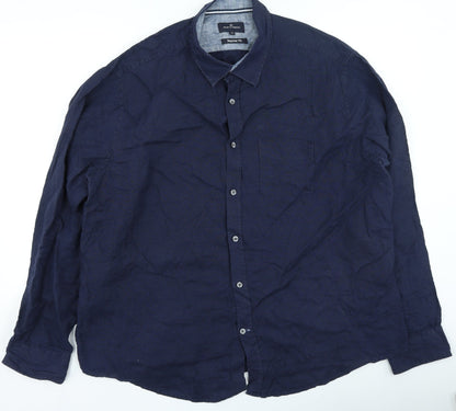 Womens UK Size 2XL Blue Harbour Blue Basic Button-Up