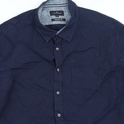 Womens UK Size 2XL Blue Harbour Blue Basic Button-Up
