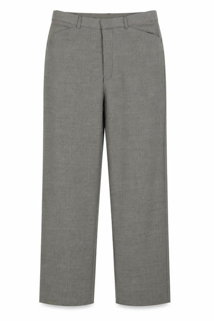 Preworn Womens Brown Plaid Polyester Trousers Size 34 in L29 in Regular Zip