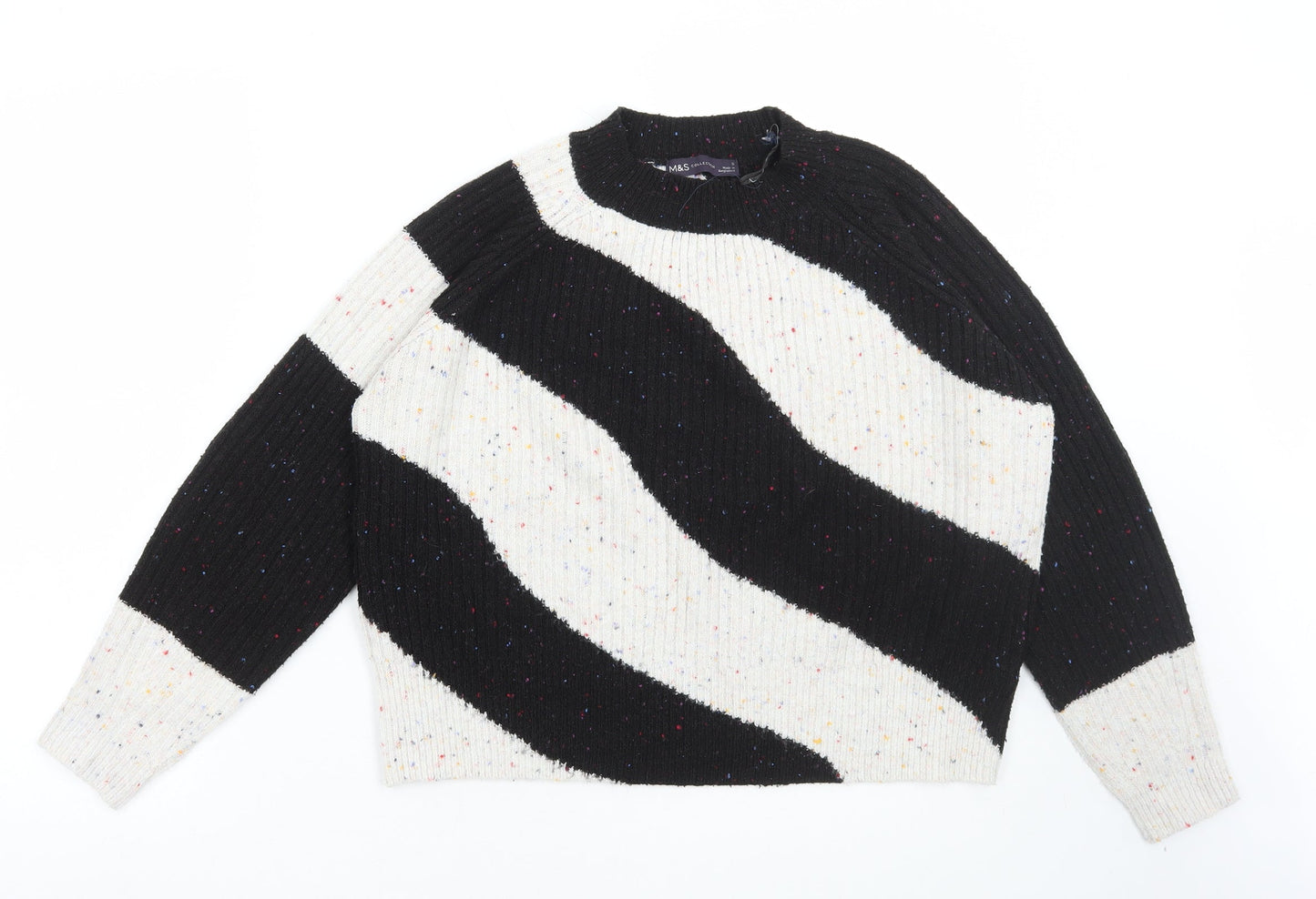 Womens UK Size S Marks and Spencer Multicoloured Pullover Jumper