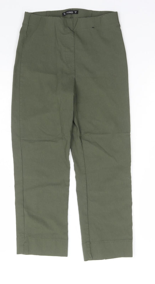 Womens UK Size XS Dunnes Stores Regular Fit  Green Trousers