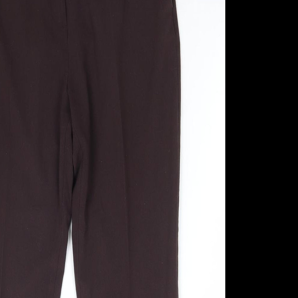 Womens UK Size 34 in Marks and Spencer Regular Fit  Brown Trousers