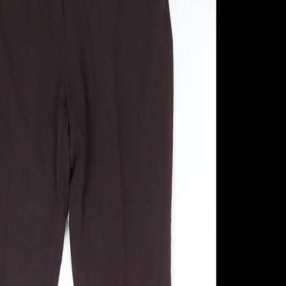 Womens UK Size 34 in Marks and Spencer Regular Fit  Brown Trousers