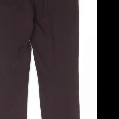 Womens UK Size 34 in Marks and Spencer Regular Fit  Brown Trousers