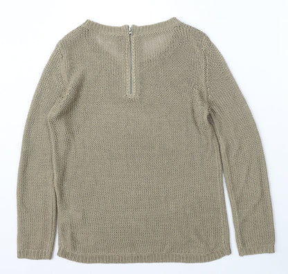 Womens UK Size 8 H&M Brown Pullover Jumper