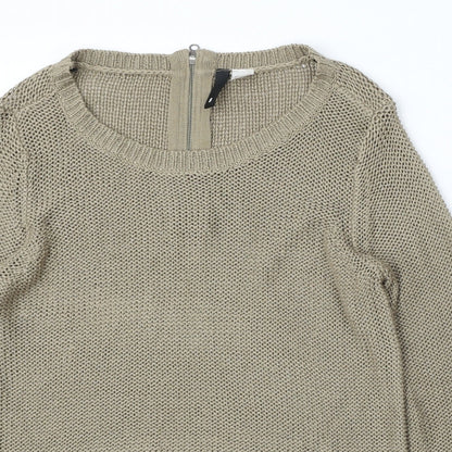 Womens UK Size 8 H&M Brown Pullover Jumper