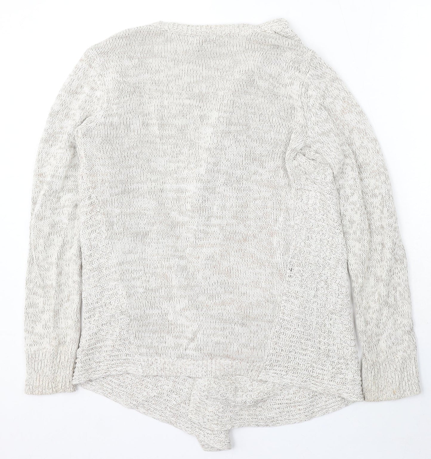 Gap Womens Beige Round Neck Cotton Wrap Jumper Size S