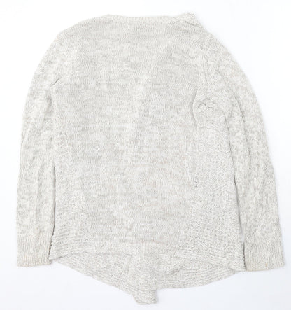 Gap Womens Beige Round Neck Cotton Wrap Jumper Size S