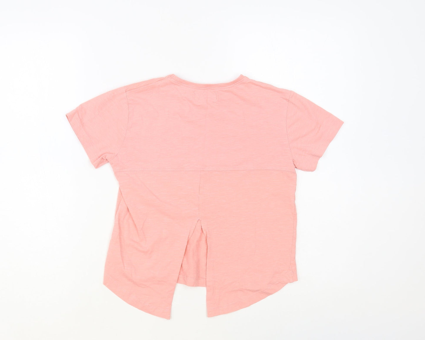 Leigh Tucker Willow Girls Pink Cotton Pullover T-Shirt Size 8-9 Years Crew Neck Pullover