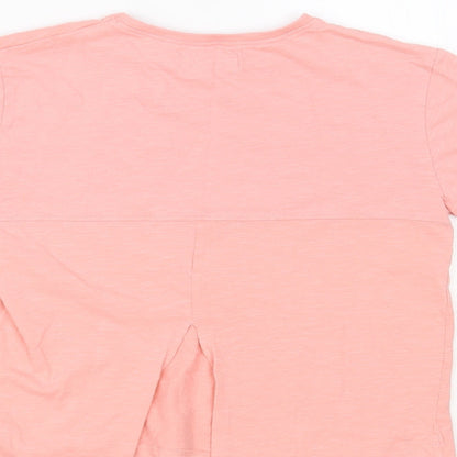 Leigh Tucker Willow Girls Pink Cotton Pullover T-Shirt Size 8-9 Years Crew Neck Pullover