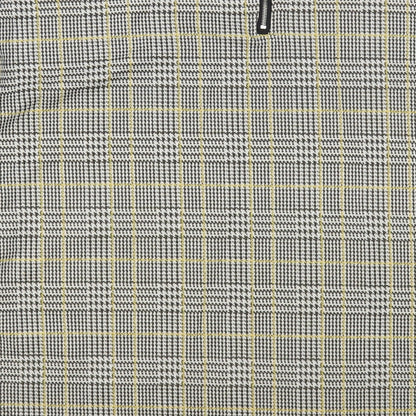 Primark Womens Grey Plaid Polyester Basic Blouse Size 16 Round Neck