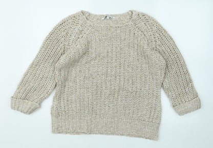 Womens UK Size M Store Twenty One Beige Pullover Jumper