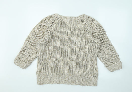 Womens UK Size M Store Twenty One Beige Pullover Jumper