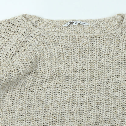 Womens UK Size M Store Twenty One Beige Pullover Jumper