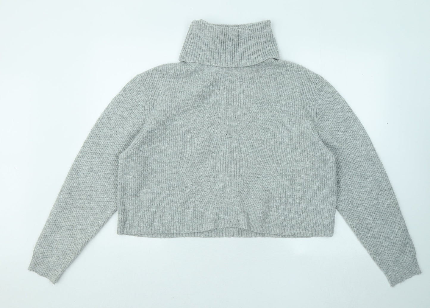 Womens UK Size M Miss Selfridge Grey Shrug Jumper