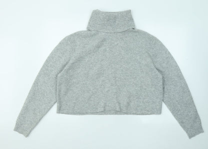 Womens UK Size M Miss Selfridge Grey Shrug Jumper