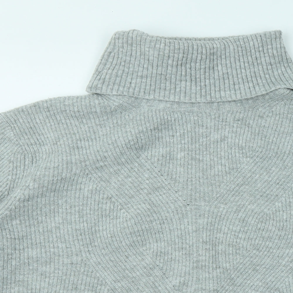 Womens UK Size M Miss Selfridge Grey Shrug Jumper