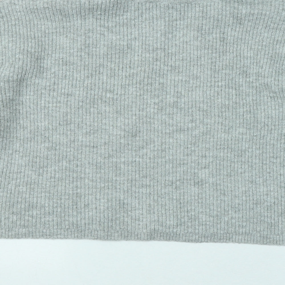 Womens UK Size M Miss Selfridge Grey Shrug Jumper