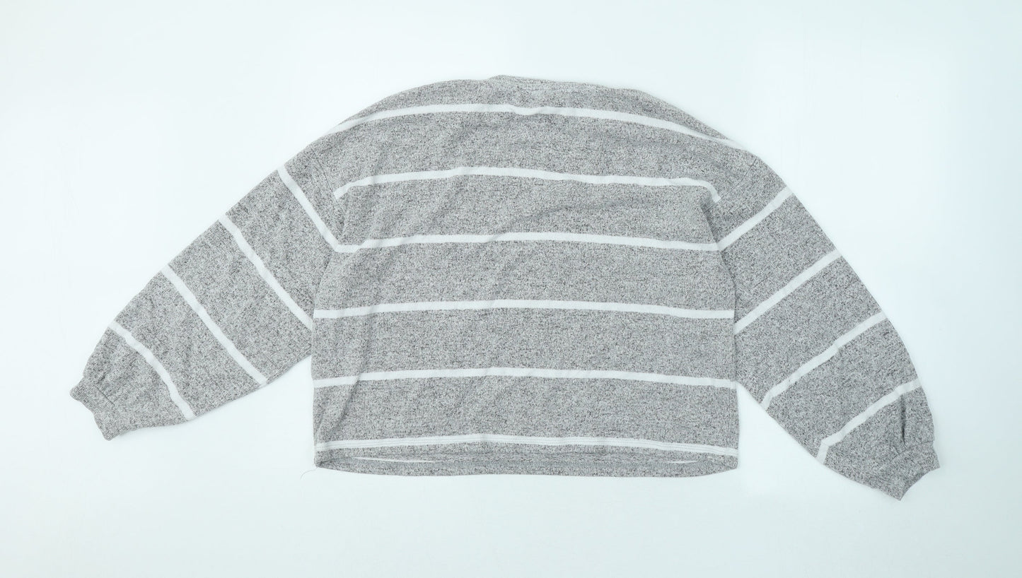 Womens UK Size M New Look Grey Pullover Jumper