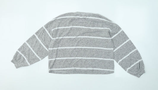 Womens UK Size M New Look Grey Pullover Jumper