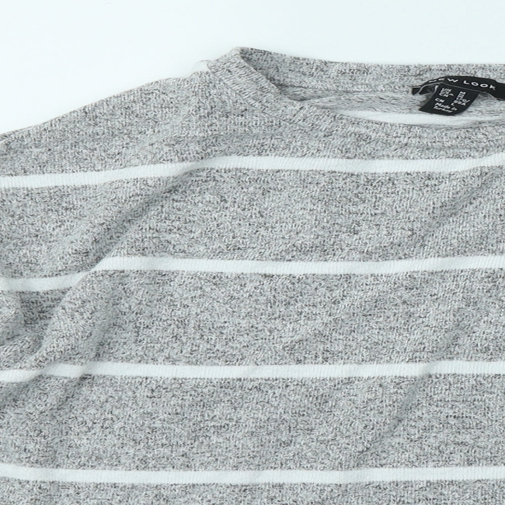 Womens UK Size M New Look Grey Pullover Jumper