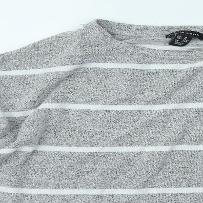 Womens UK Size M New Look Grey Pullover Jumper