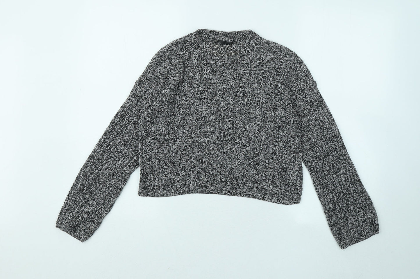 Womens UK Size 8 Topshop Grey Pullover Jumper