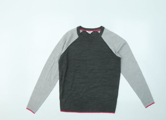 Womens UK Size 8 M&Co Grey Pullover Jumper