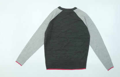 Womens UK Size 8 M&Co Grey Pullover Jumper