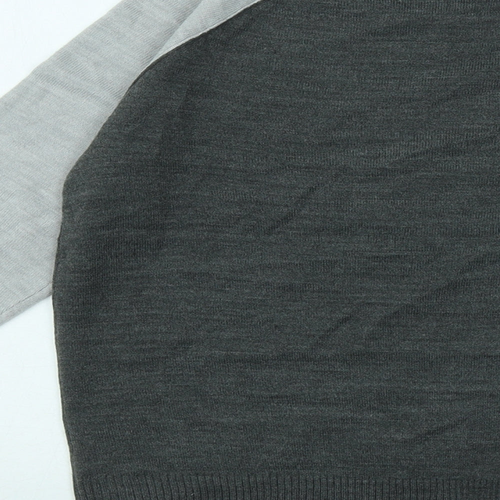 Womens UK Size 8 M&Co Grey Pullover Jumper
