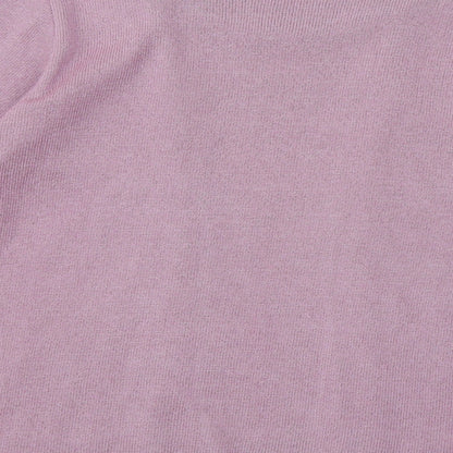 Sarah Hamilton Womens Purple Round Neck Striped Polyester Pullover Jumper Size M