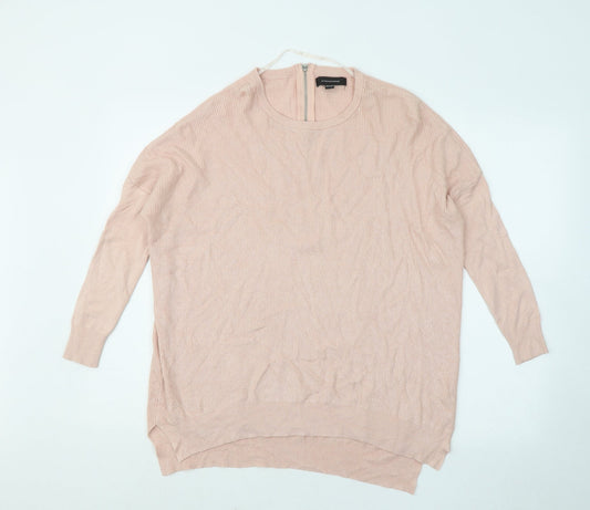 Atmosphere Womens Pink Round Neck Viscose Pullover Jumper Size 12