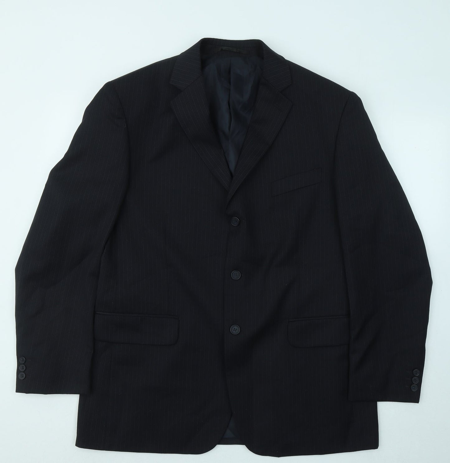 Mens UK Size 42 Burton Regular Black Suit Jacket
