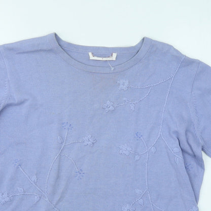 Womens UK Size S Bonmarché Purple Pullover Jumper