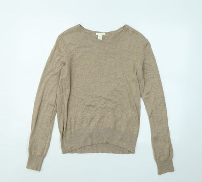 Womens UK Size S H&M Beige Pullover Jumper