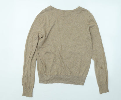 Womens UK Size S H&M Beige Pullover Jumper