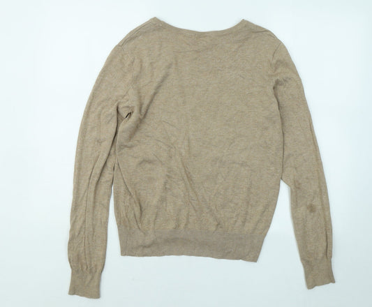 Womens UK Size S H&M Beige Pullover Jumper