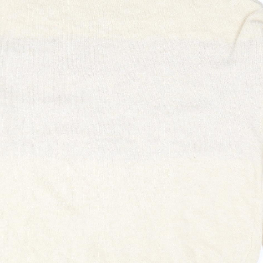 Avenue Womens Beige Mock Neck Acrylic Pullover Jumper Size M - All I want for Christmas is You