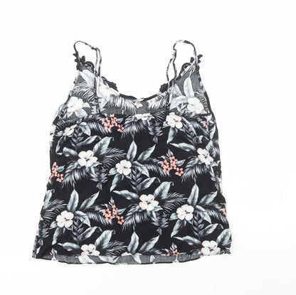 Womens UK Size 8 Oasis Black Camisole Tank