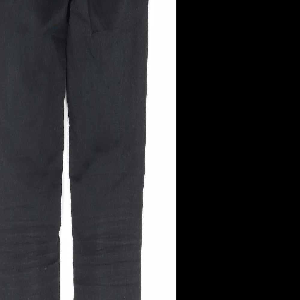 Zara Womens Black Cotton Skinny Jeans Size 6 L29 in Regular Zip