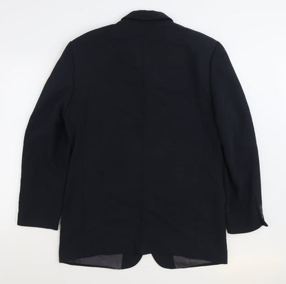 Mens UK Size 40 River Island Regular Black Suit Jacket