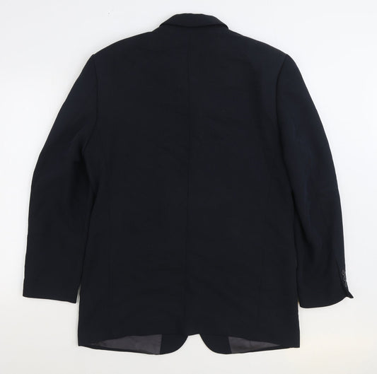 Mens UK Size 40 River Island Regular Black Suit Jacket
