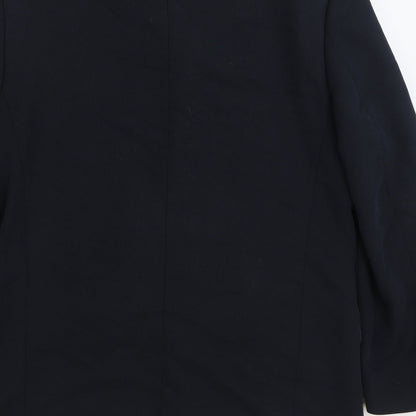 Mens UK Size 40 River Island Regular Black Suit Jacket