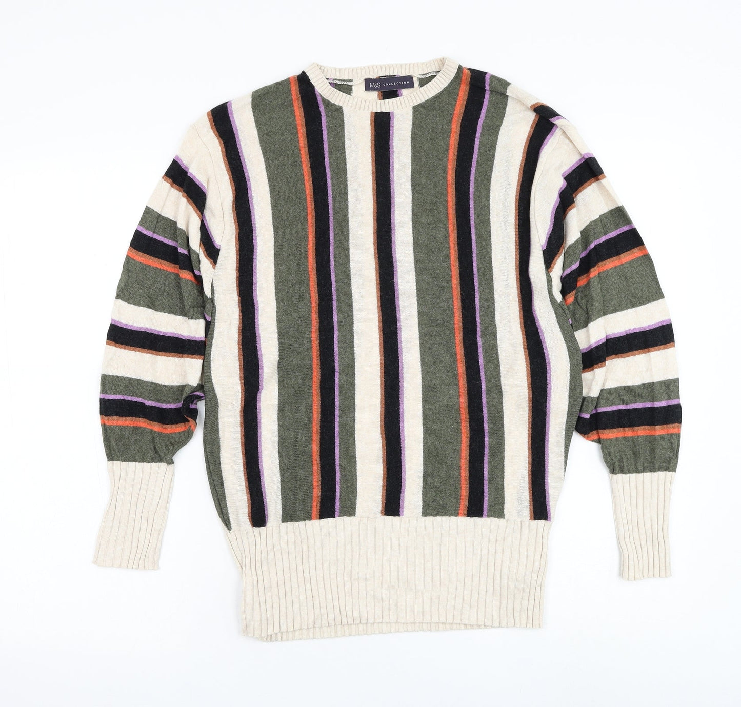Womens UK Size M Marks and Spencer Multicoloured Pullover Jumper