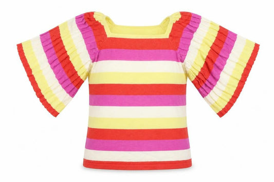 Womens UK Size S Gallery Multicoloured Basic T-Shirt