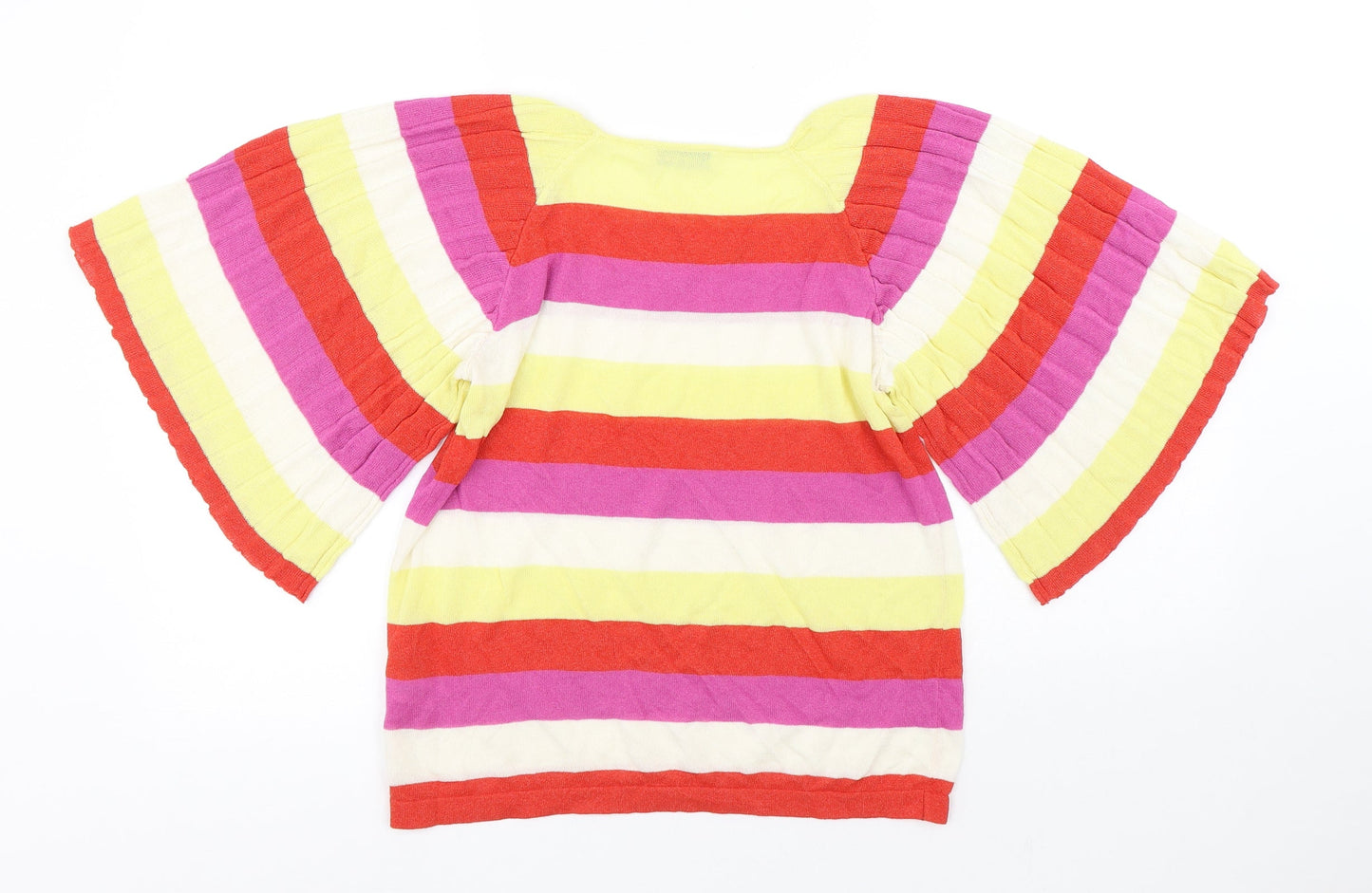 Womens UK Size S Gallery Multicoloured Basic T-Shirt