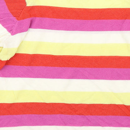 Womens UK Size S Gallery Multicoloured Basic T-Shirt