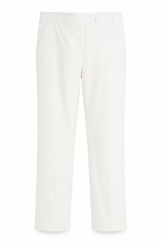 Womens UK Size 8 Topshop Regular Fit  White Trousers