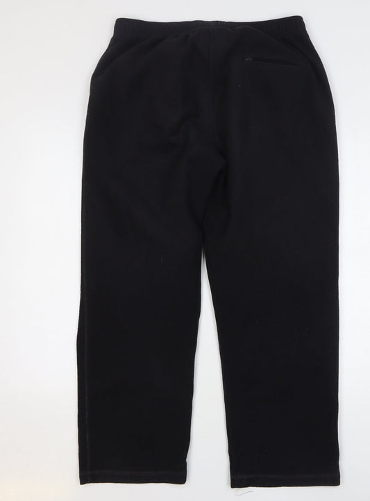 Blue Harbour Mens Black Polyester Sweatpants Trousers Size 36 L29 in Regular Drawstring